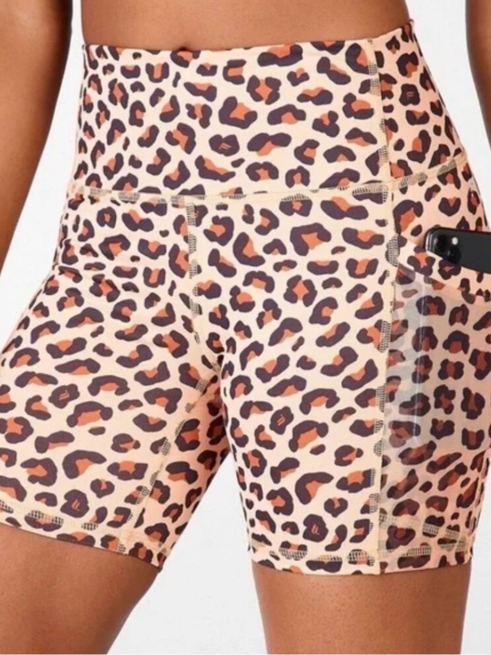 Fabletics PowerHold Leopard Print Leggings XL High Waisted - Athletic
